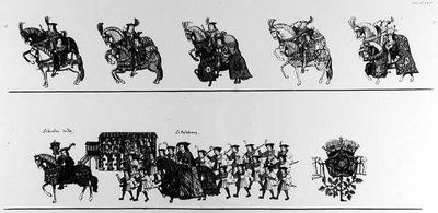 Eine Prozession zum Turnier von French School